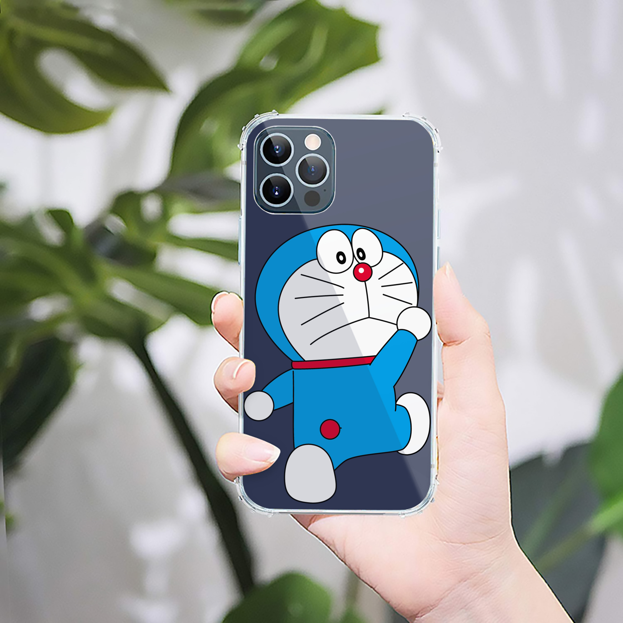 （画像用） ドラえもん Doraemon 【iPhone 12シリーズ対応】透明スマホケース（クリアソフトケース）